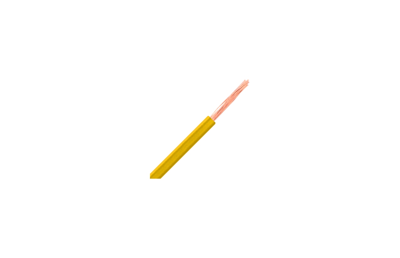 Cabo H05V-K (FV) 1.5mm amarelo (múltiplos 100m)