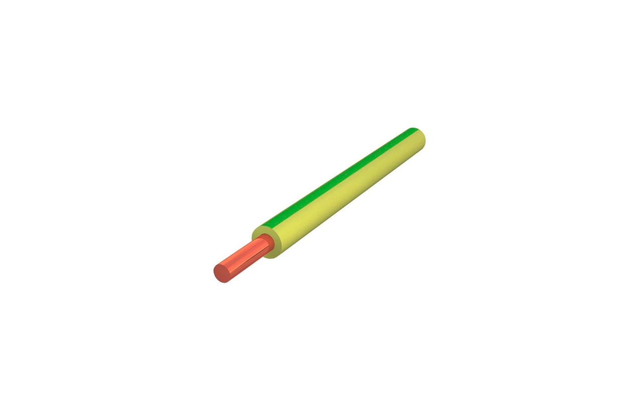 Fio H07V-U (V) 2,5mm verde/amarelo (múltiplos 100m)