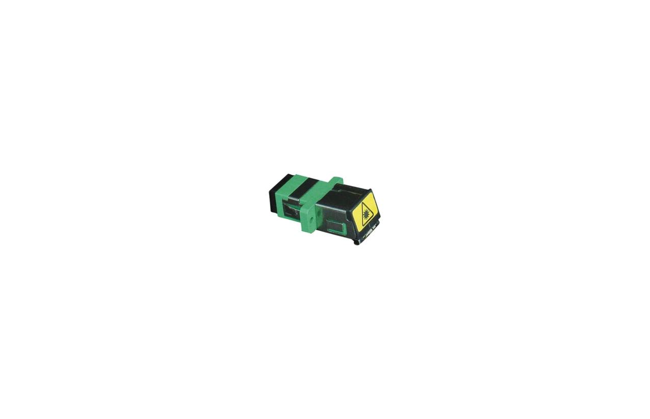 Acoplador EFAPEL para conetores de fibra ótica SC APC Simplex