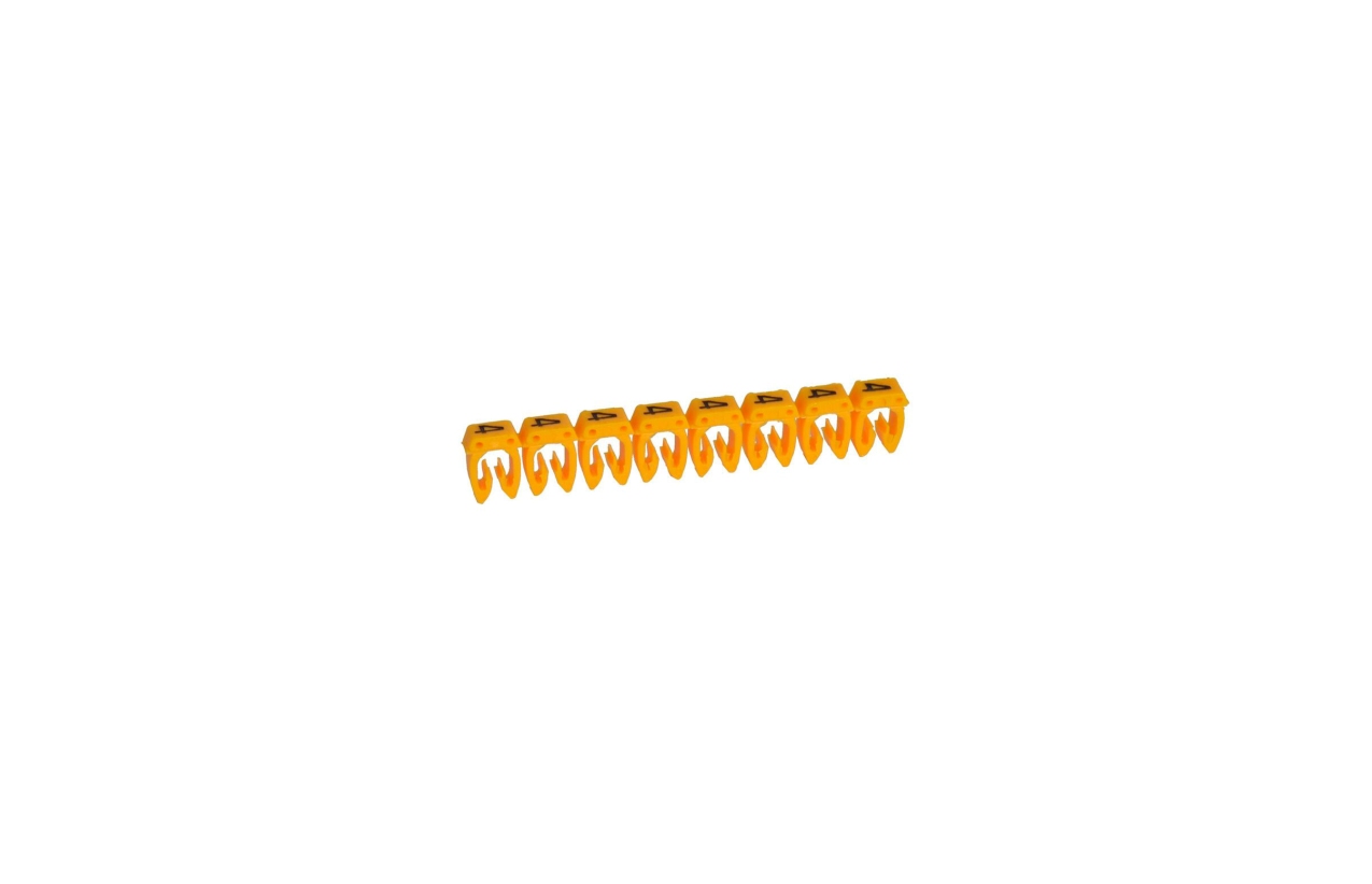 Marcador para cabos de 4mm a 6mm CAB 3 - 4 Amarelo Legrand 038234