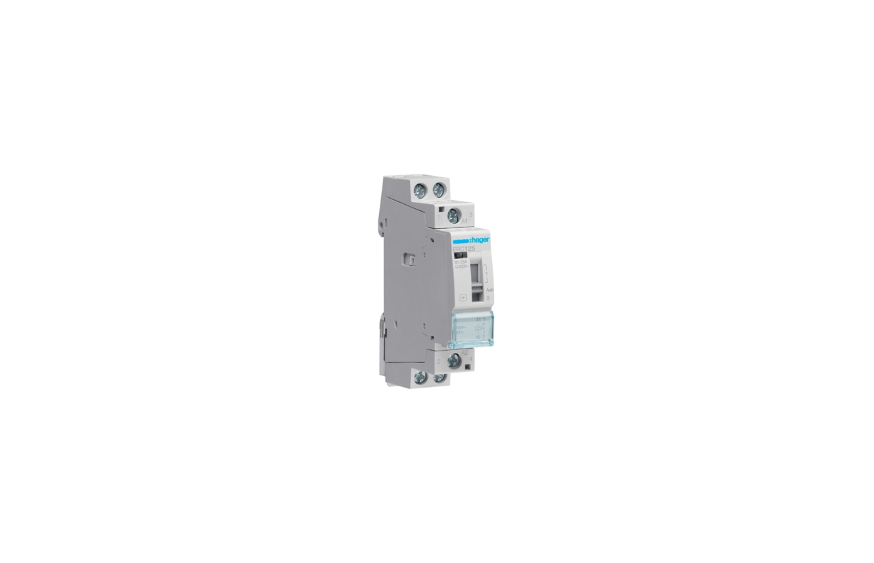 Contactor comando manual 25A 1NA 230V Hager ERC125