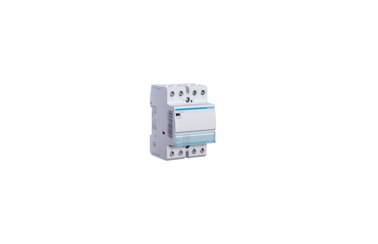 Contactor Hager ESC440 40A, 4NA, 230V