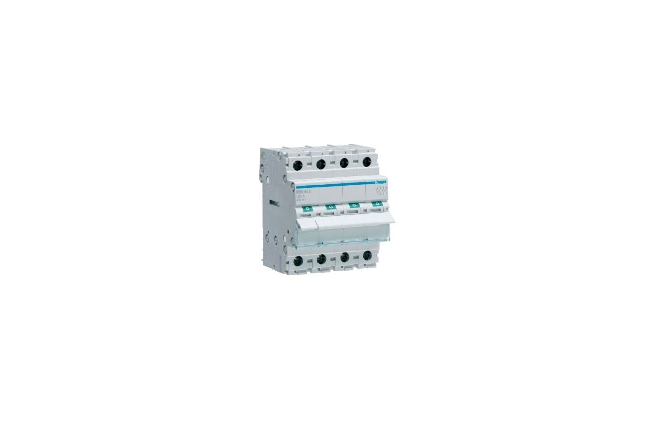 Interruptor modular Hager SBN499 4P 125A