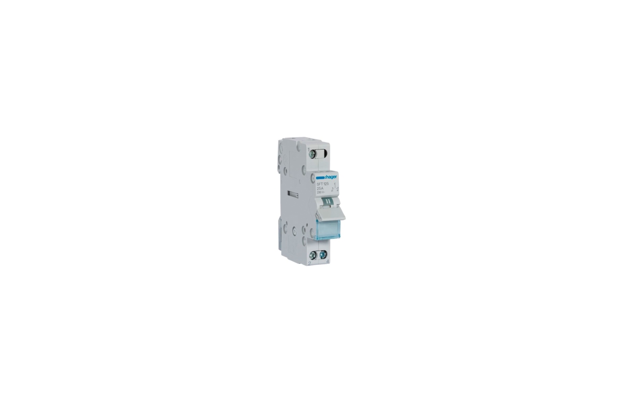 Inversor modular com ponto zero e ponto comum em cima 1P 25A Hager SFT125