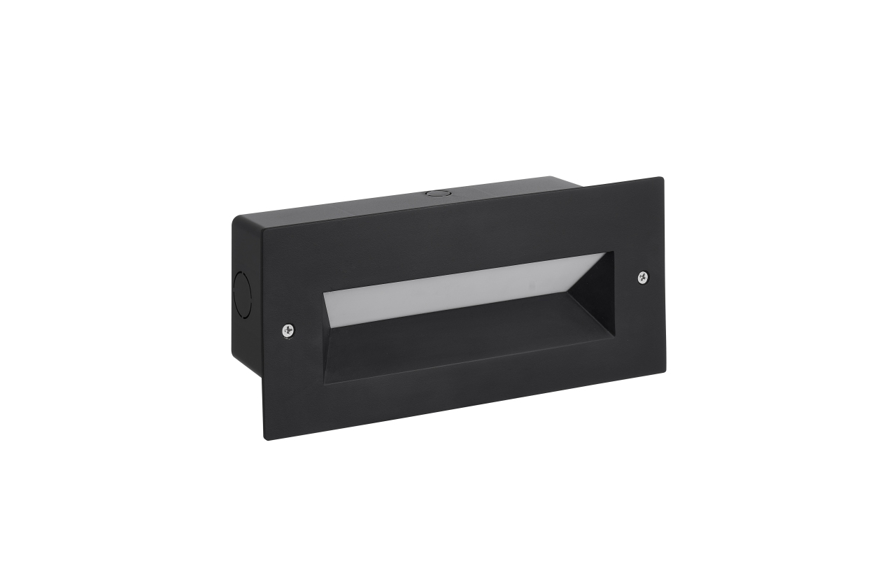 Aplique de muro de encastrar IP65 Kilight policarbonato antracite