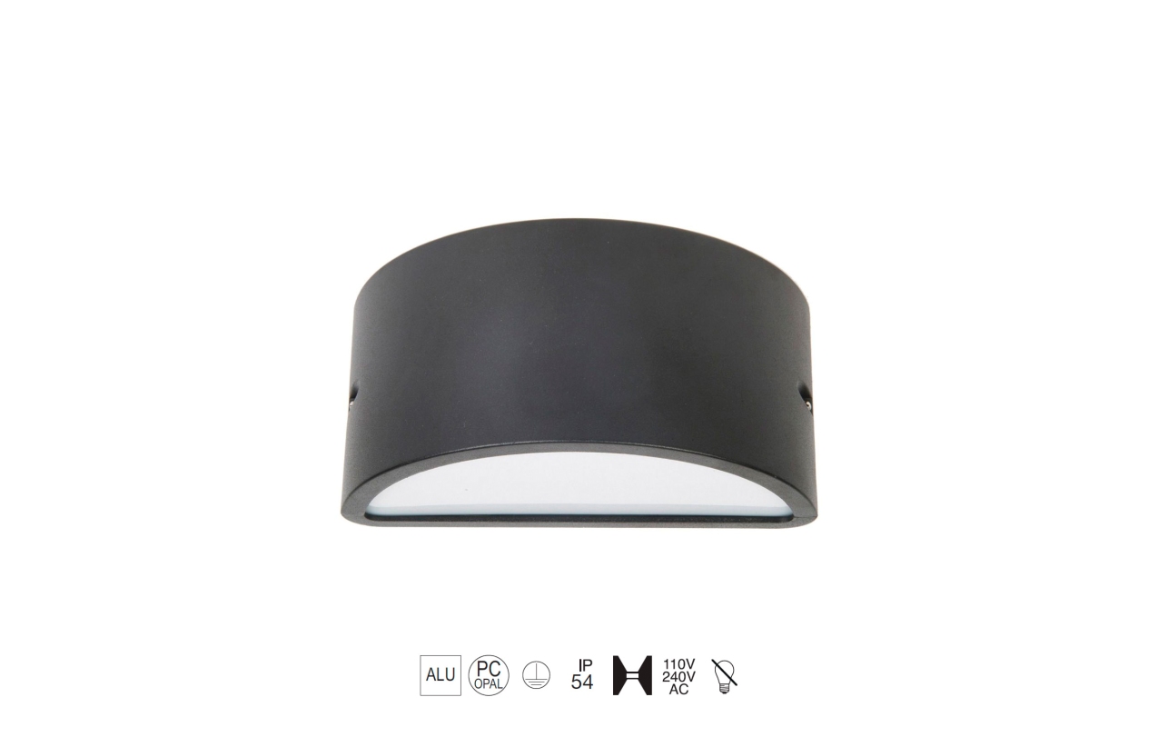 Aplique CICLON IP54 E27 antracite 051A-G05X1A-04