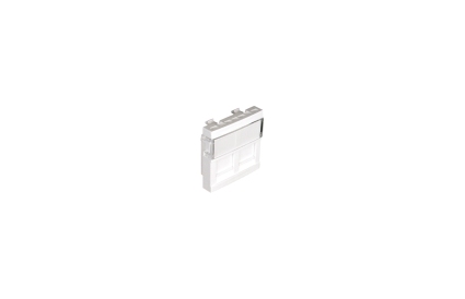 Módulo duplo branco para conetores RJ45 2 módulos EFAPEL Quadro 45