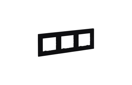 Espelho triplo preto Legrand Niloé Step