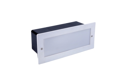 Aplique de muro de encastrar IP65 Kilight policarbonato branco