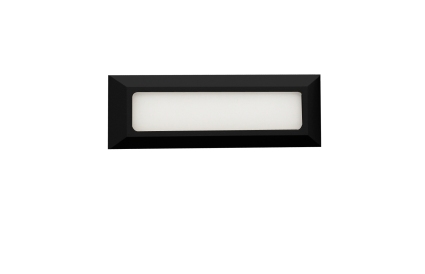 Aplique de muro saliente IP65 Kilight preto