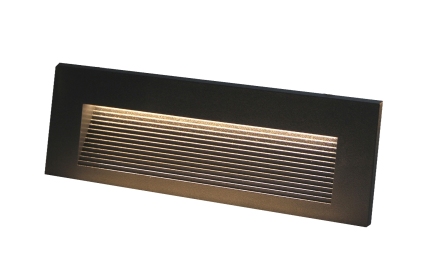 Aplique de muro saliente IP65 preto