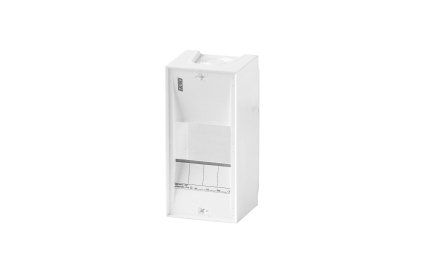 Quadro de distribuição TEV S 104 4 módulos (1x4) saliente branco