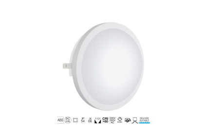 Aplique Dopo FAR redondo IP54 LED 12W branco 107I-L0212B-01