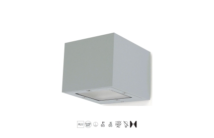 Aplique Dopo ISORA IP65 G9 cinza 157B-H20X1A-03