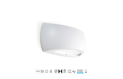 Aplique Dopo CALM IP66 E27 branco 646A-G05X1A-01