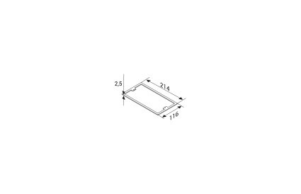 Suporte de fixação a mobiliário para EAE E-Line Mini P-Box 6 módulos